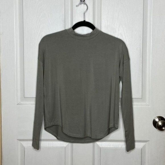 Madewell Green Mock Neck Shirt Size XXS Y - Picture 13 of 15